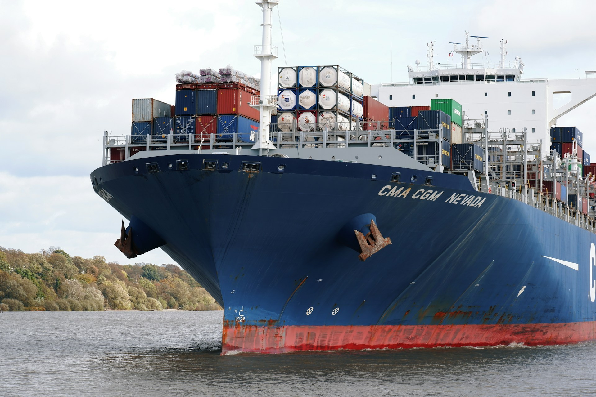 A CMA CGM container ship 