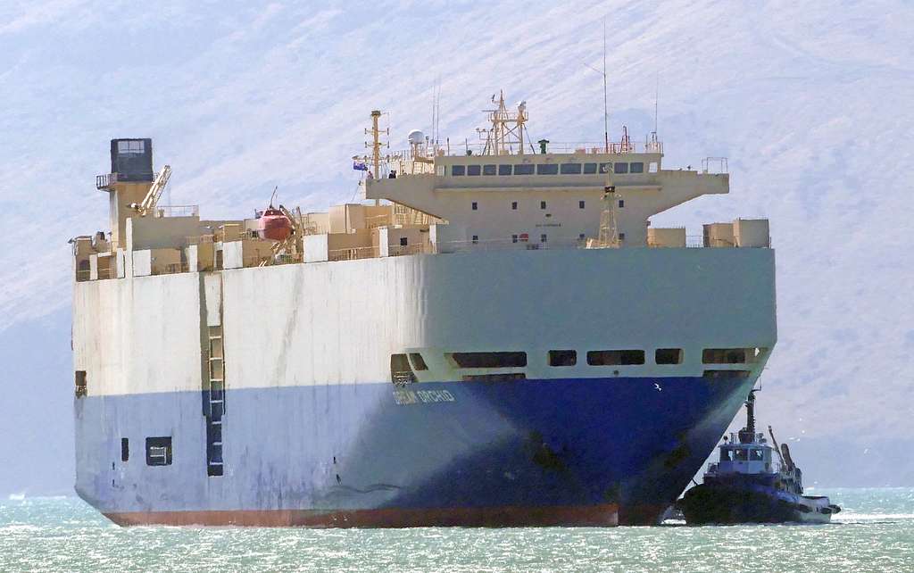 A car carrier vessel