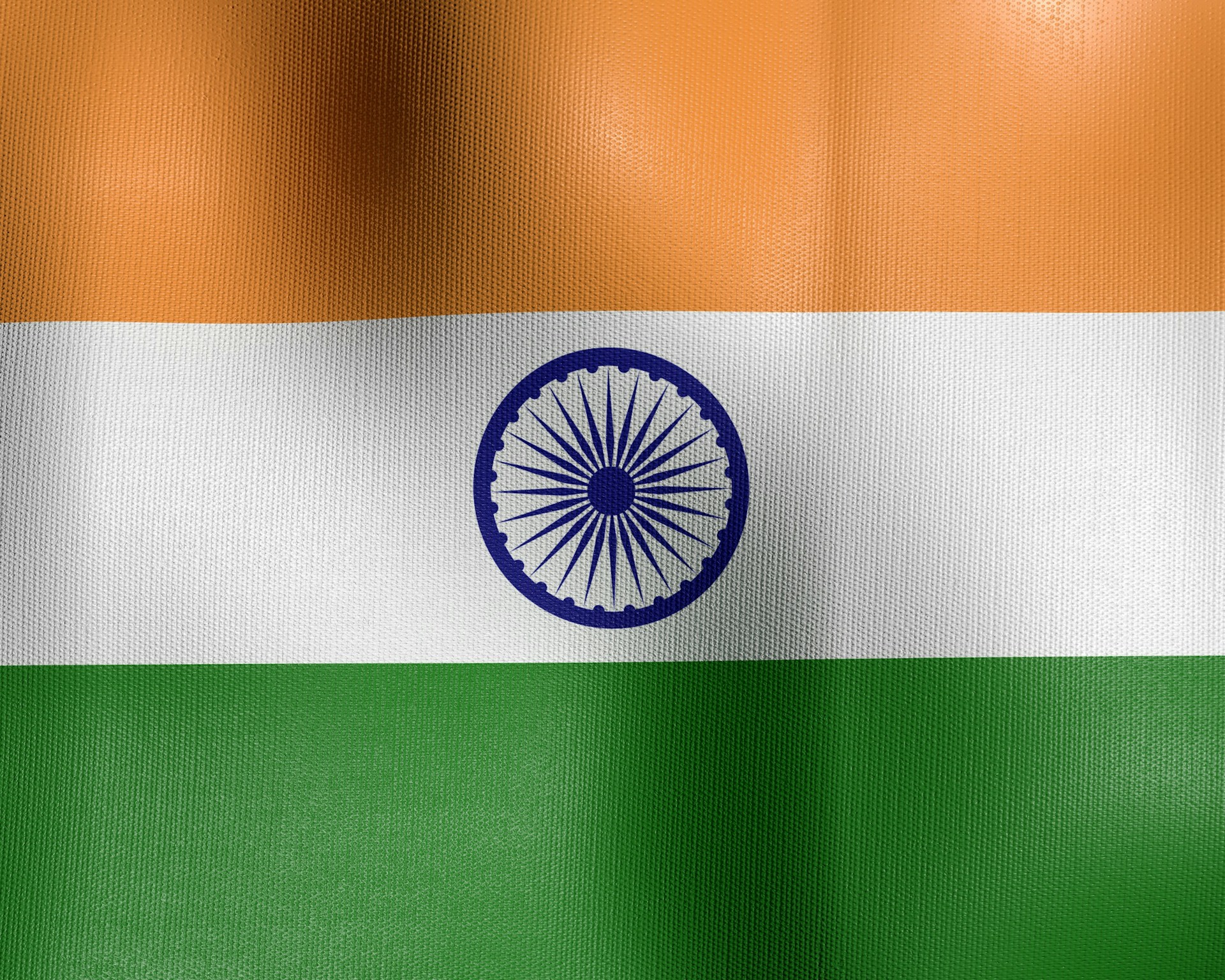 Close up of the Indian flag