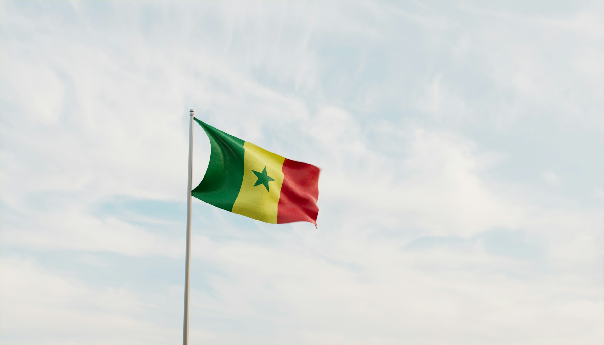 The flag of Senegal