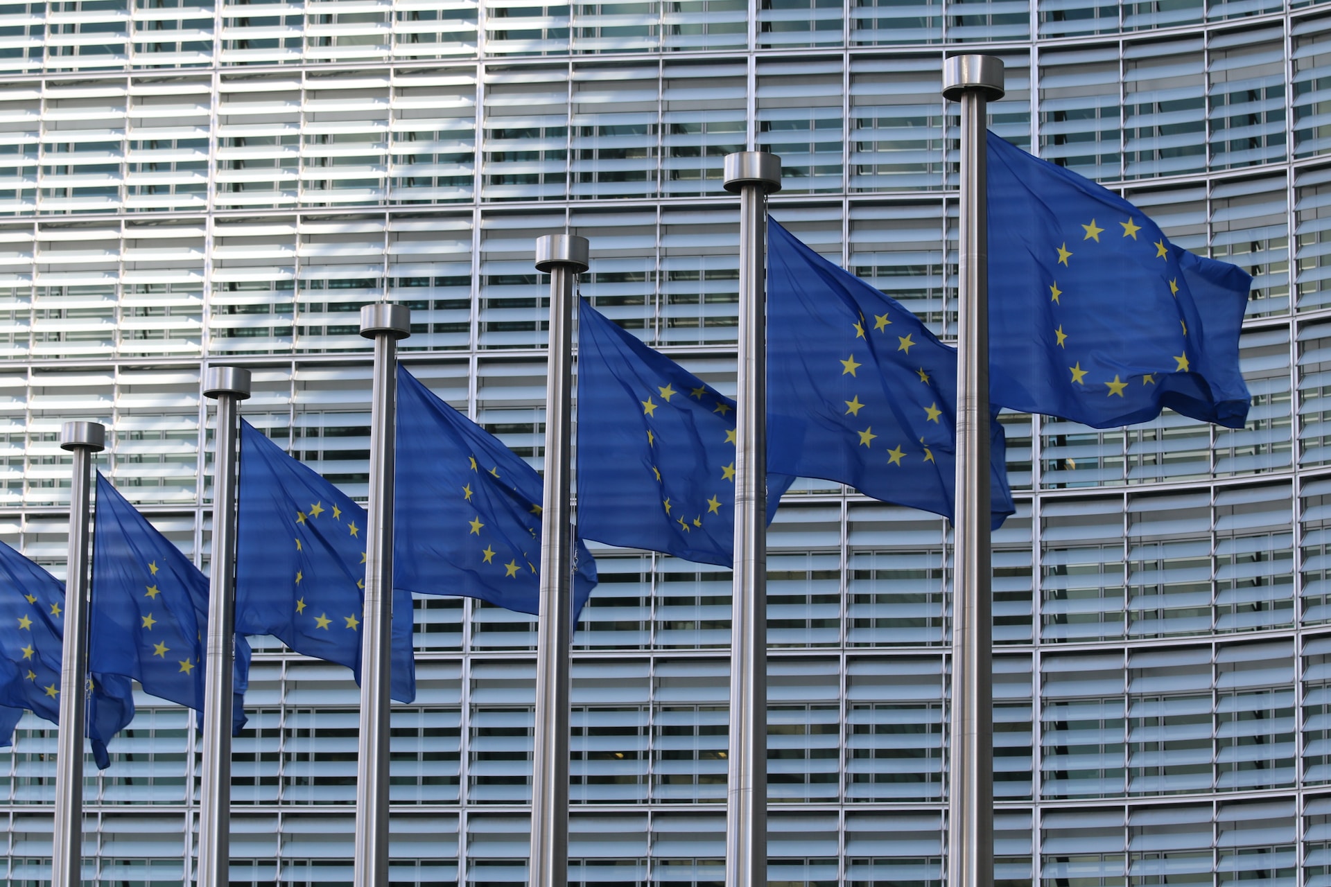 EU flags outside offices