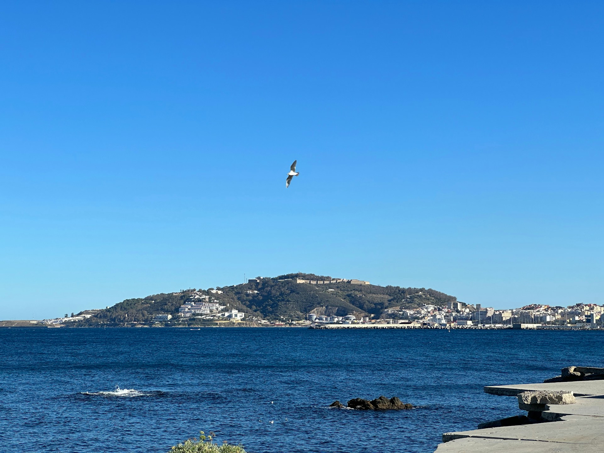 Ceuta, Spain as seen from the sea