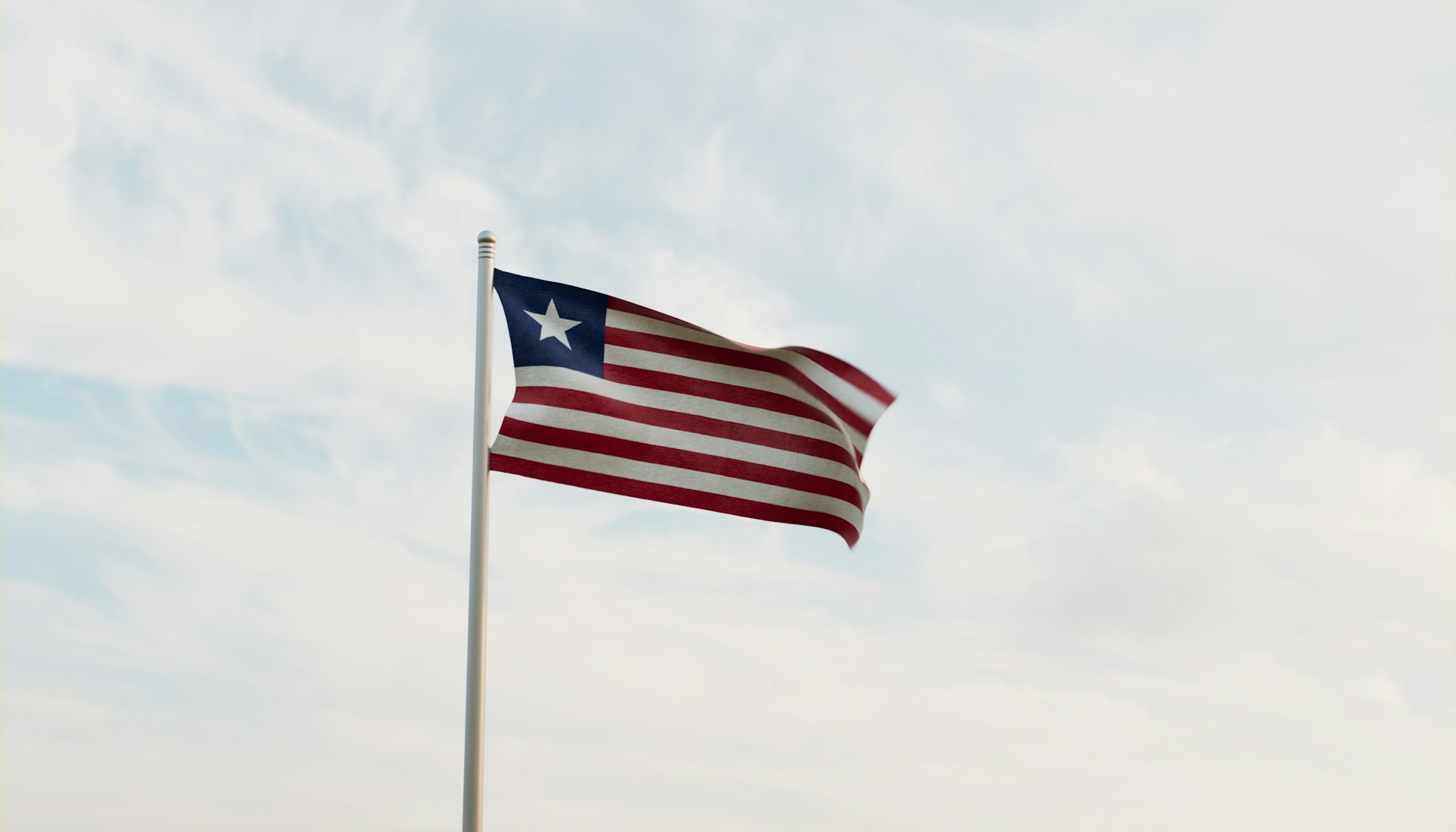 The Liberian flag