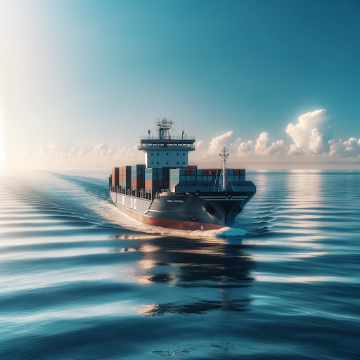 A feeder vessel on the Black Sea