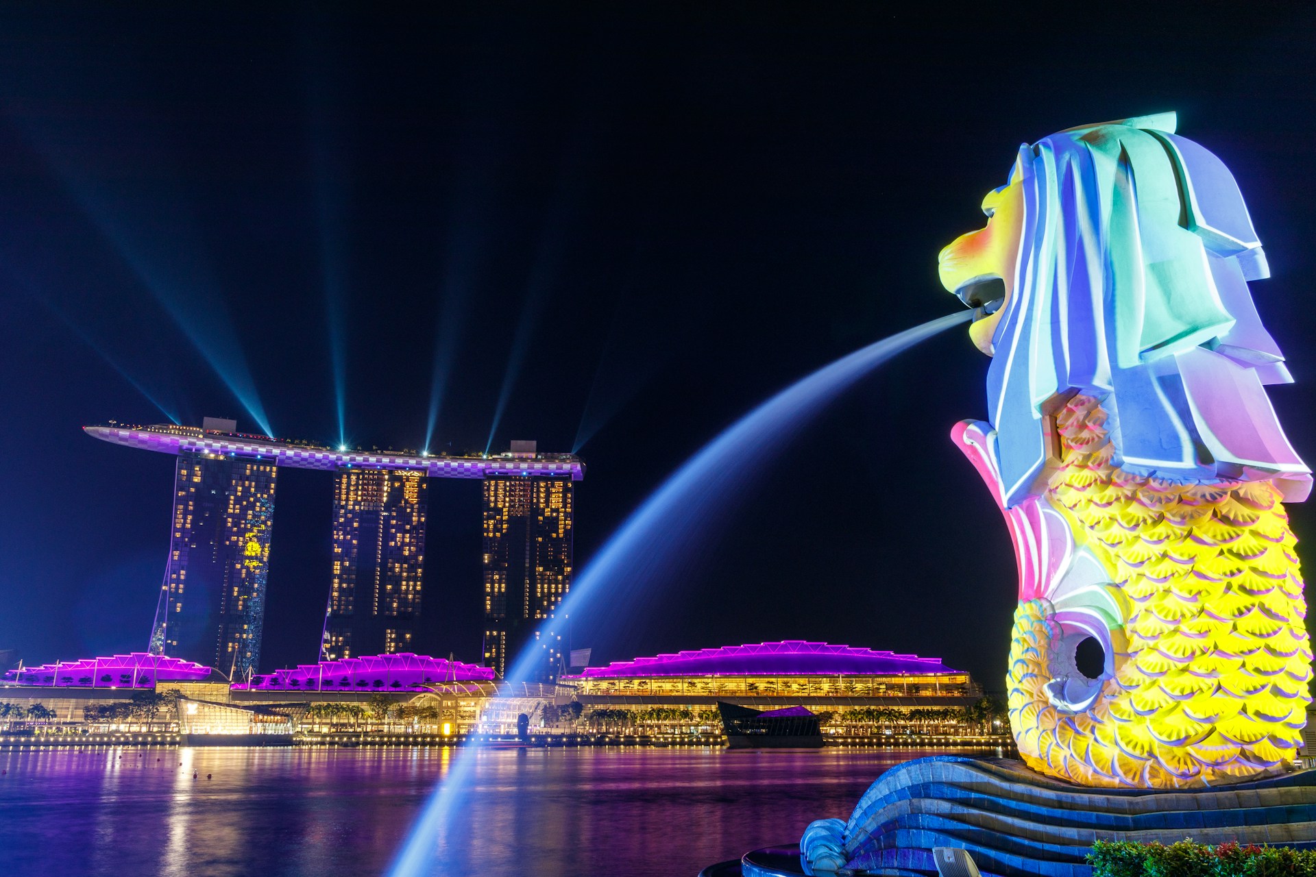 Marina Bay Sands, Singapore at night