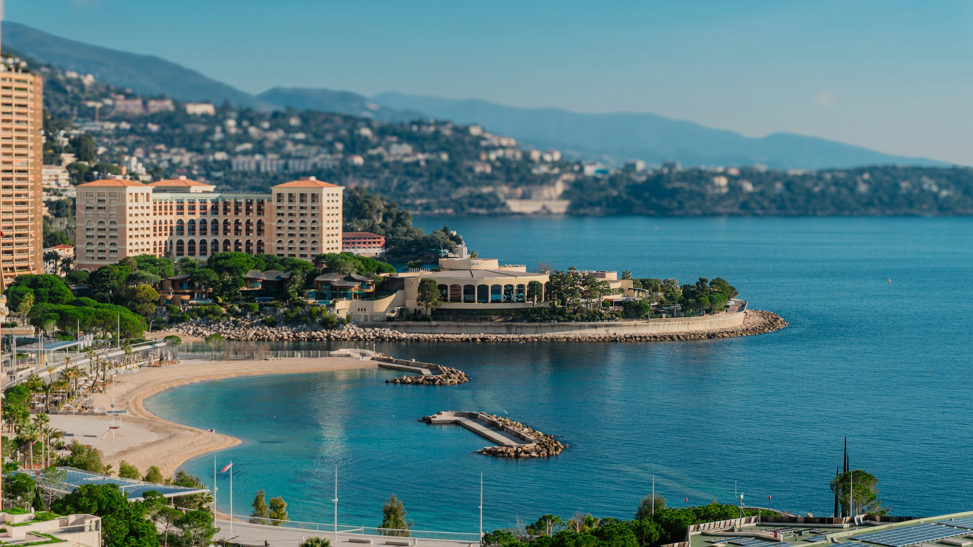 A harbor in the Mediterranean 