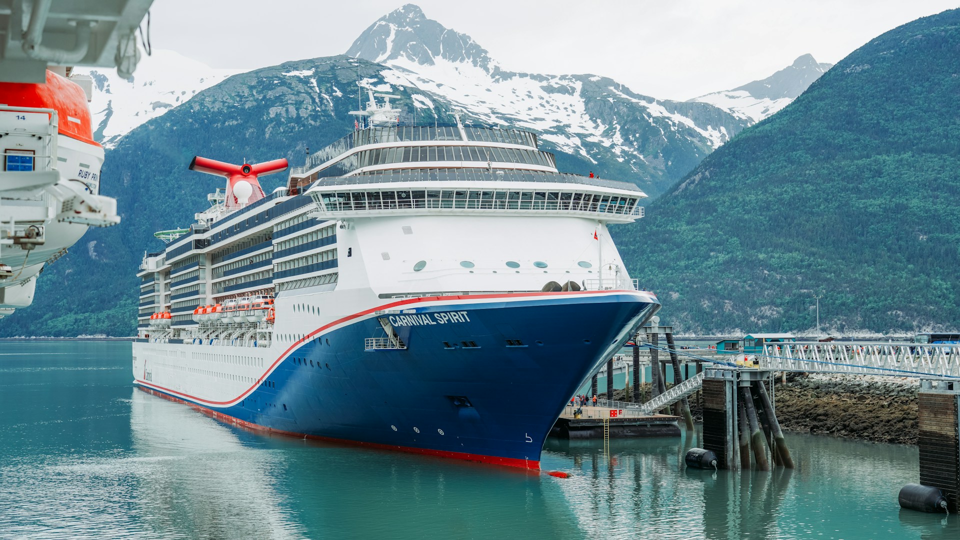 a cruise ship in Alaska