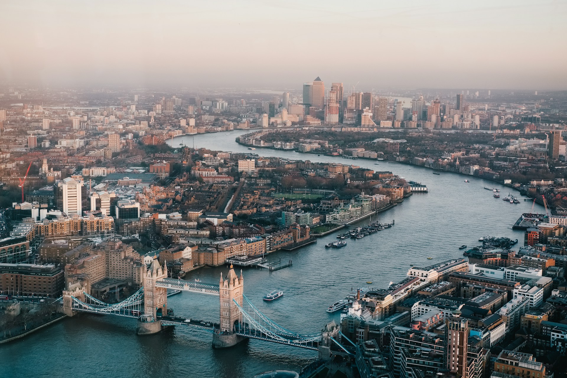 View of the River Thames in London