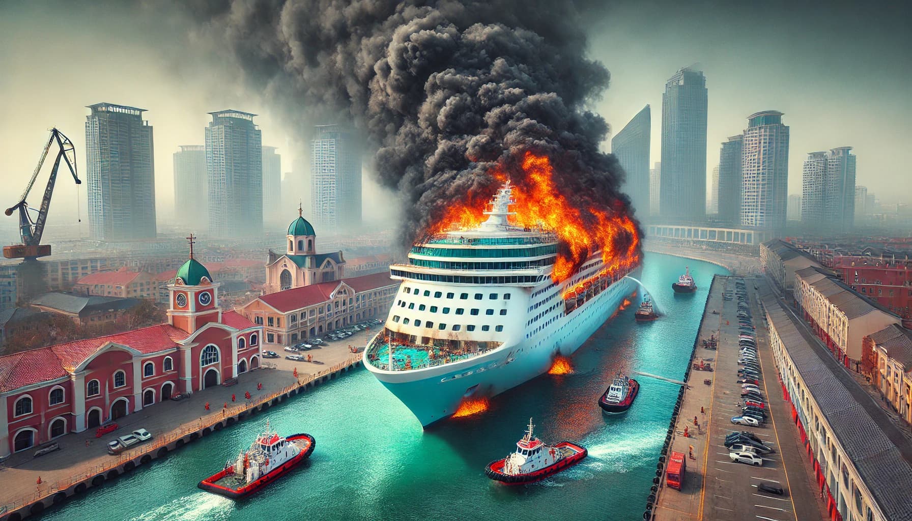 Fire Aboard Orient Princess in Tianjin Quickly Contained