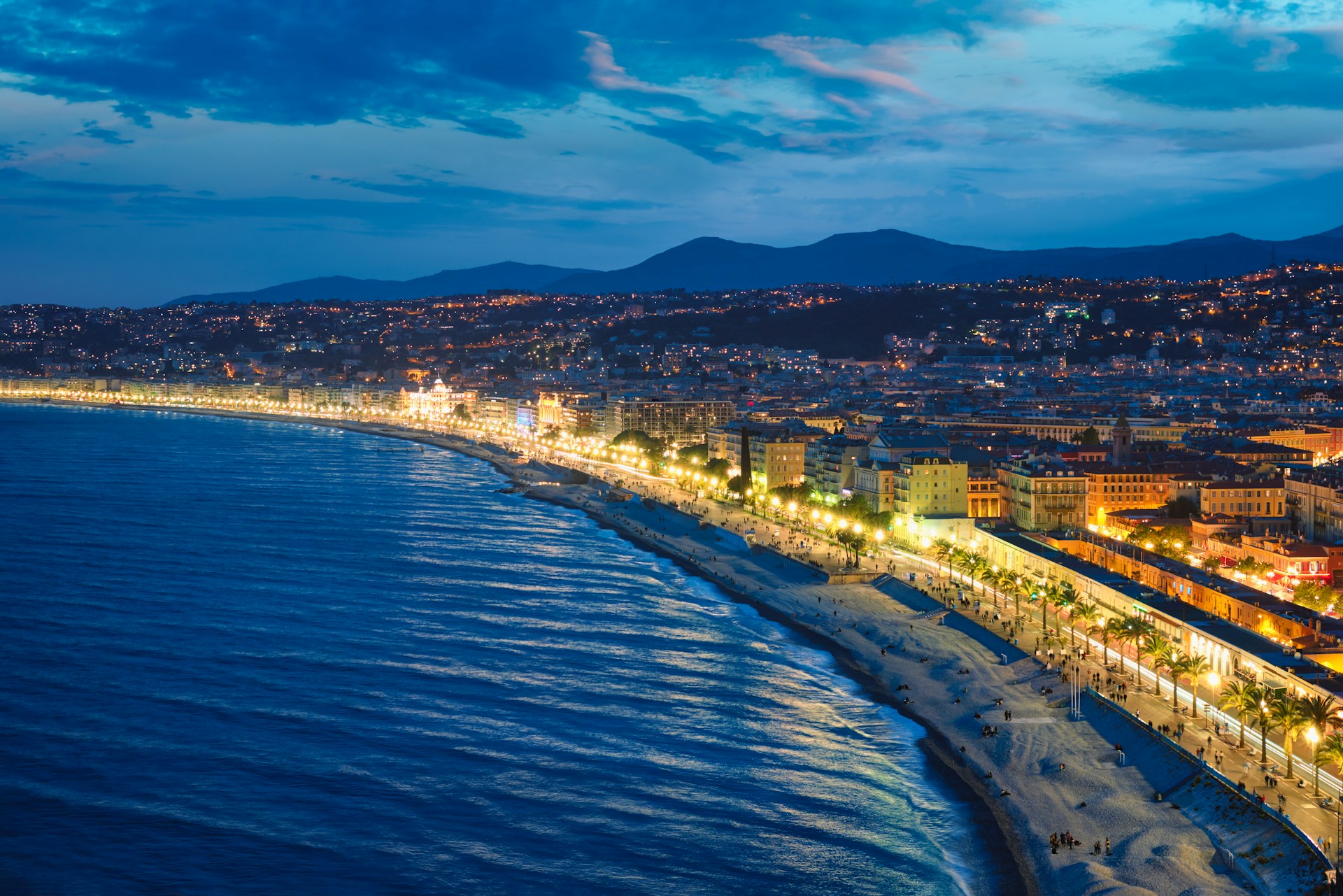 Nice, France as seen from the sea