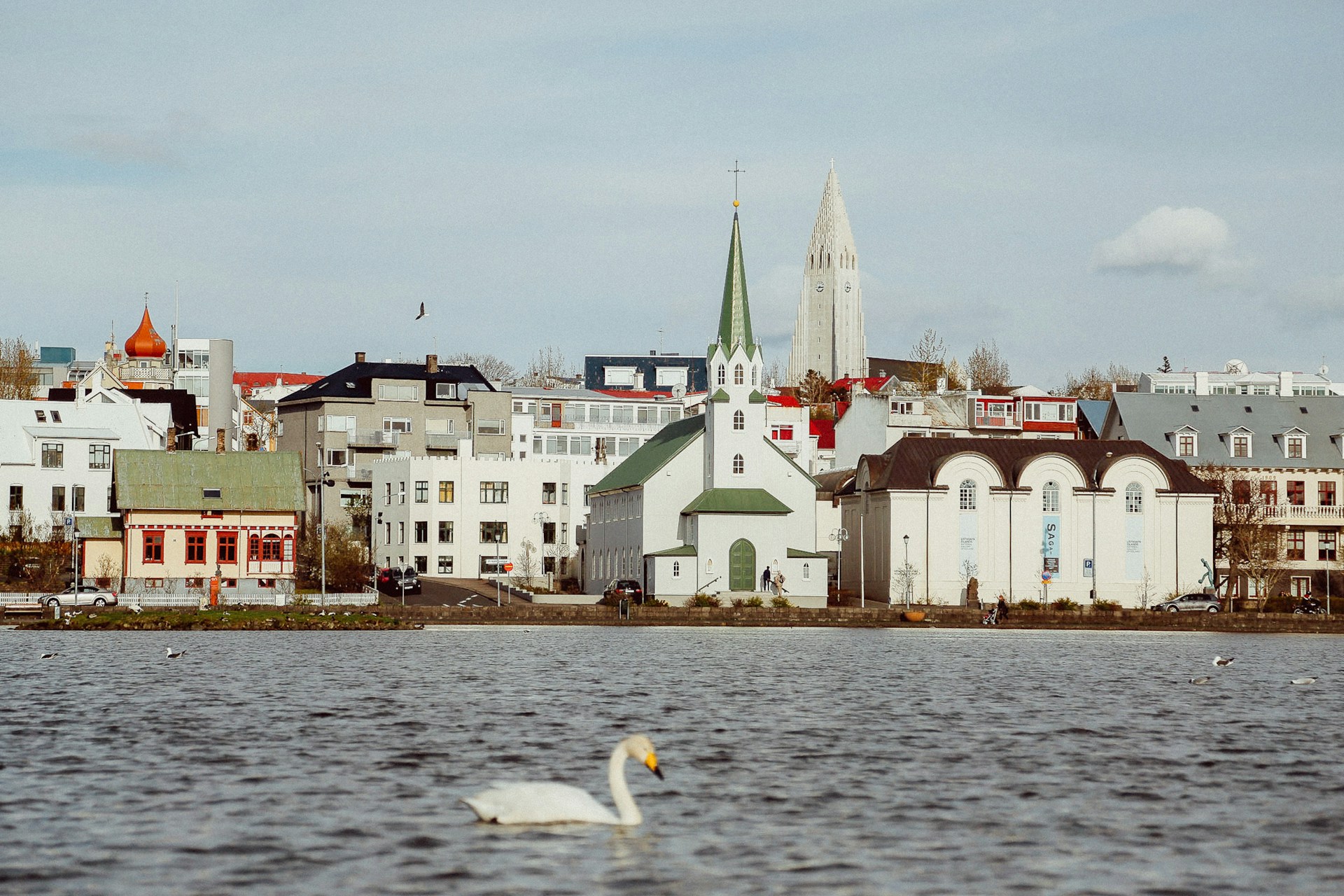 Reykjavik, Iceland as seen from the water