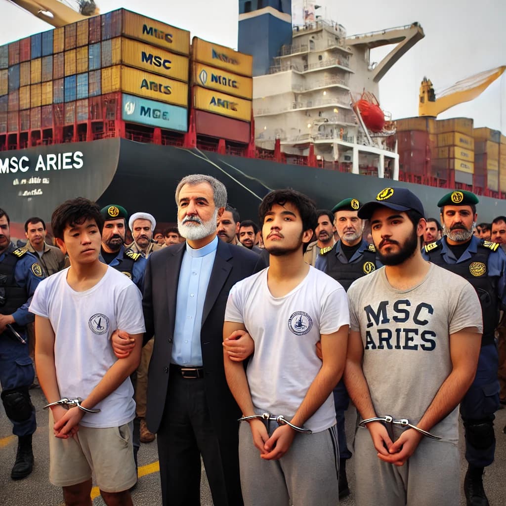 Filipino Crew Members of MSC ARIES Released by Iran