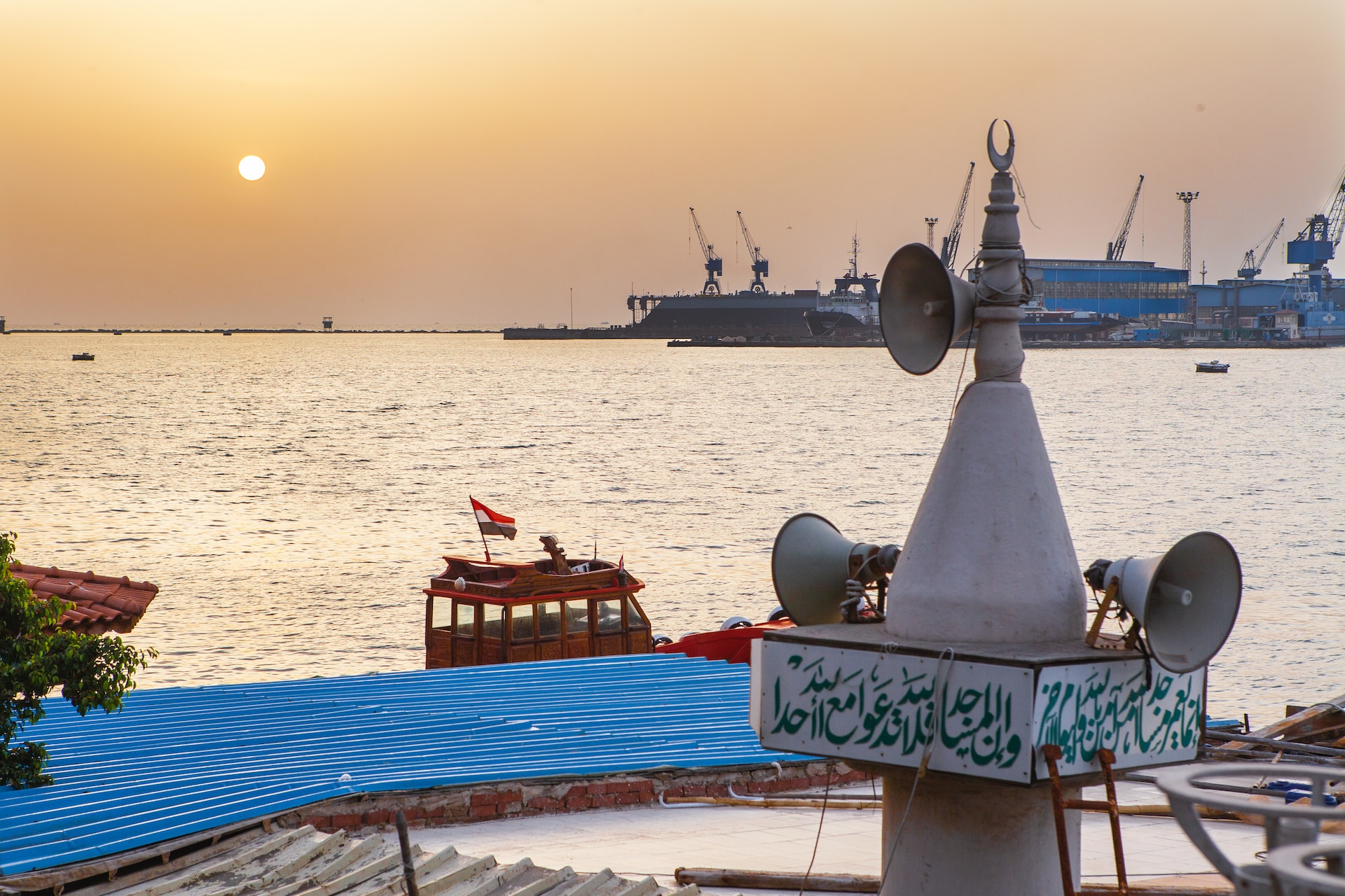 Ships in the Suez Canal