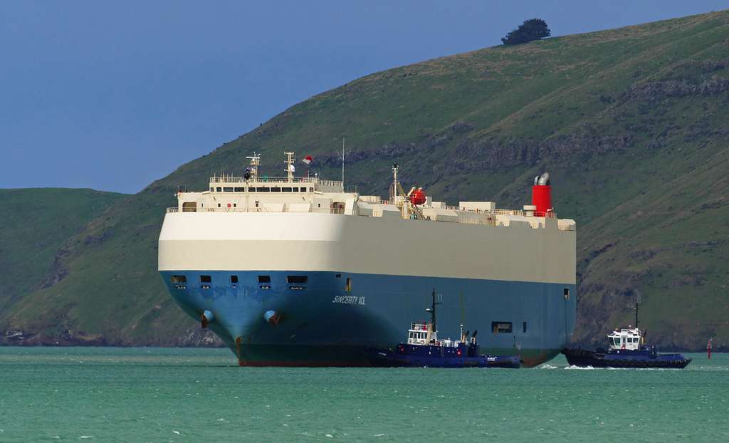 A car carrier vessel