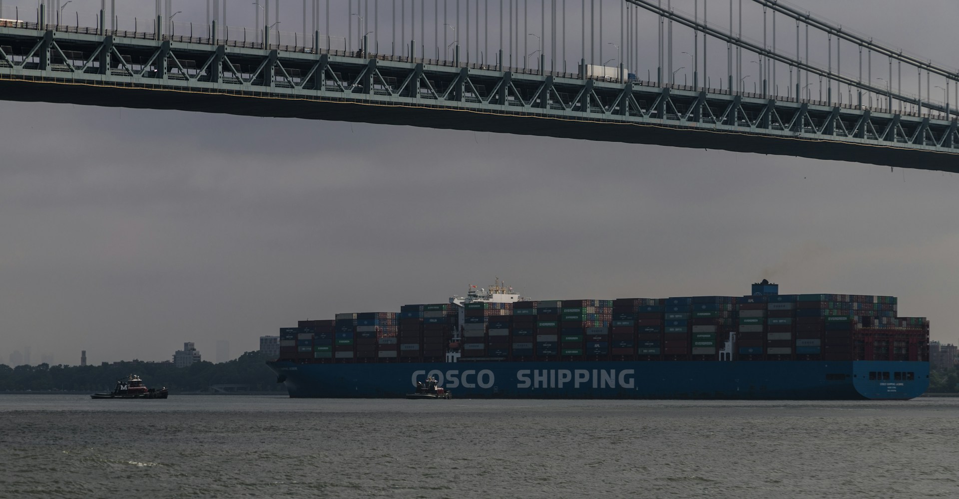 A COSCO Shipping container vessel