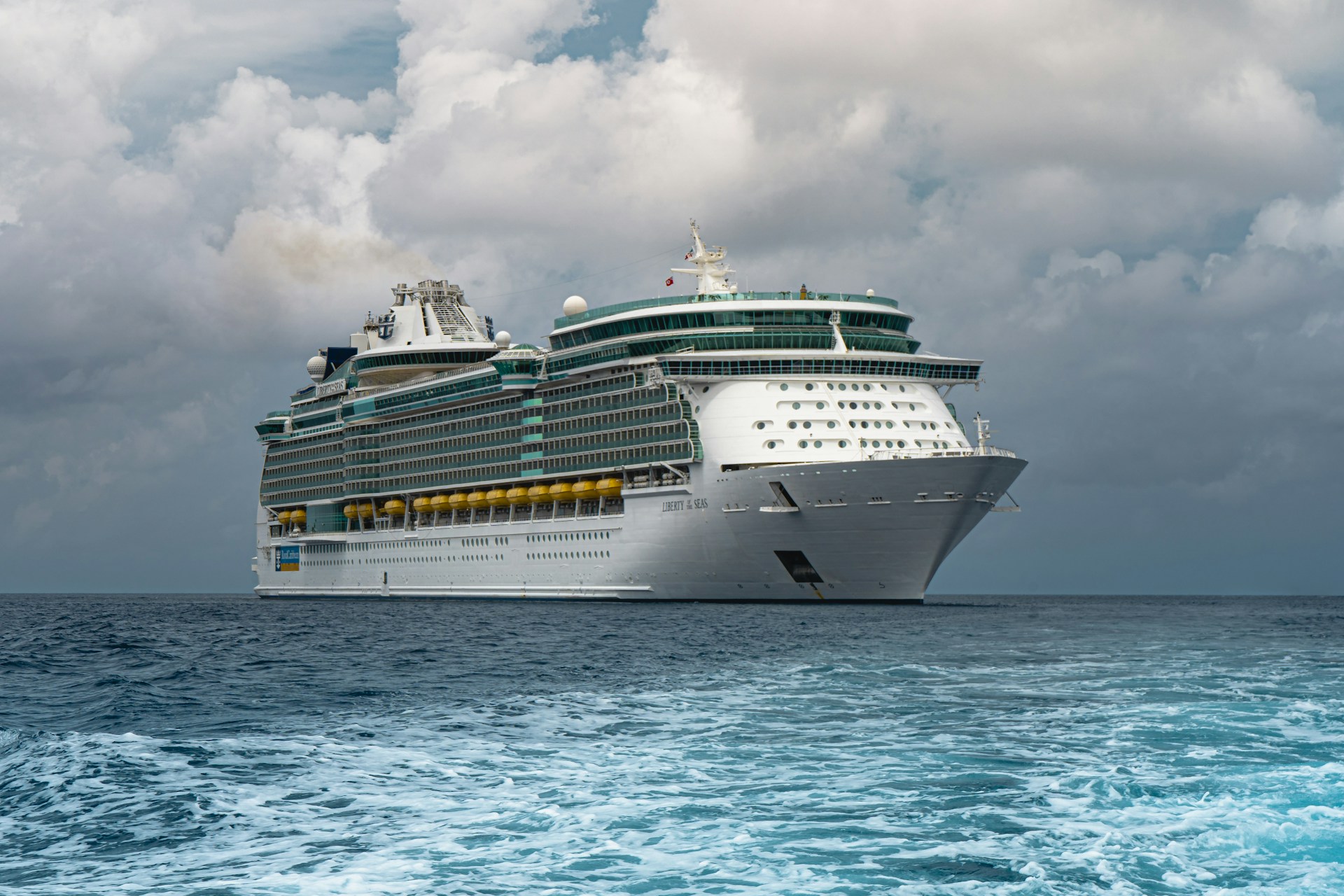 The Liberty of the Seas cruise ship at sea