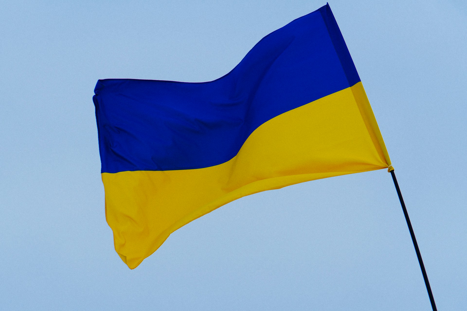 The Ukrainian flag