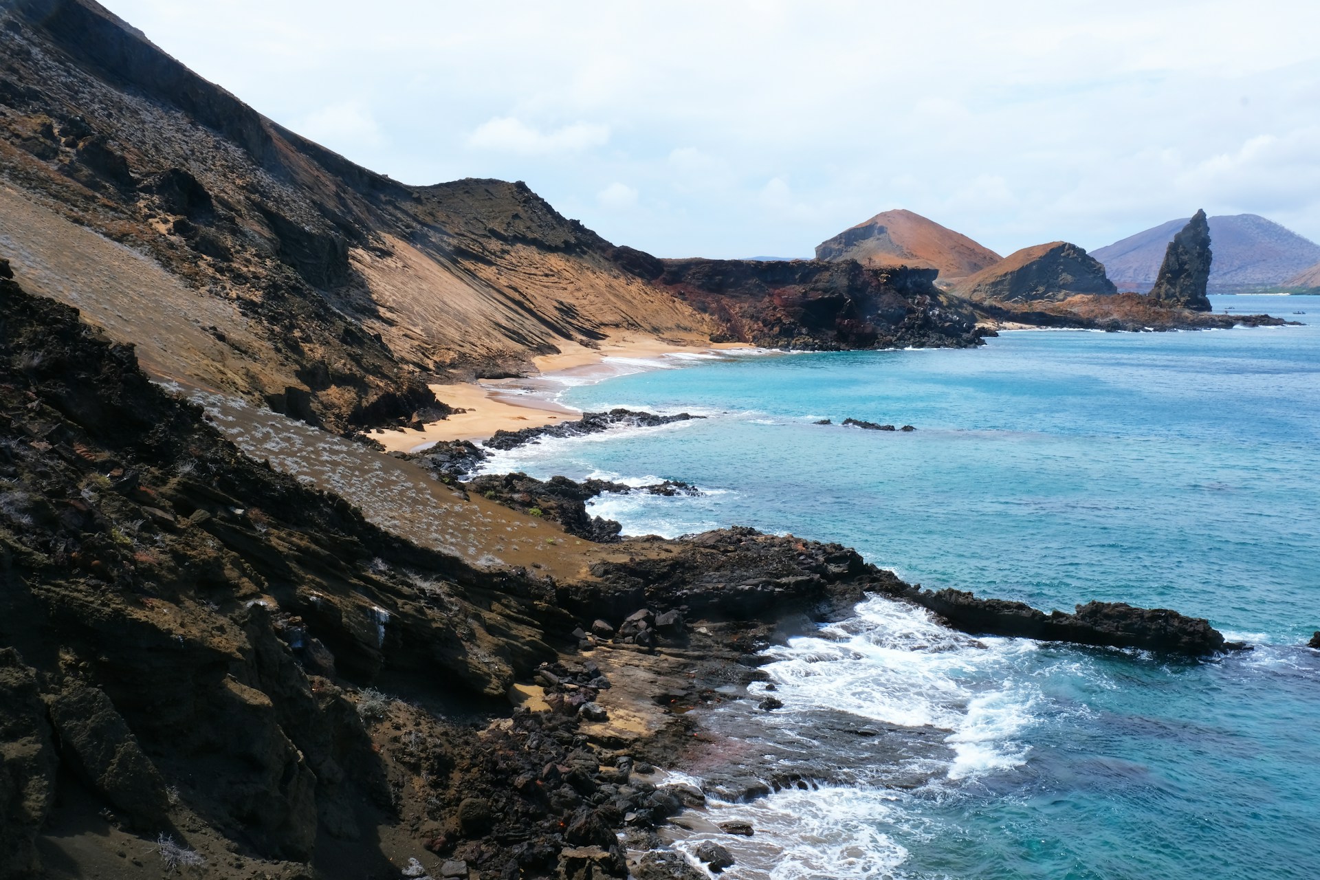 The Galapagos Islands' coastline