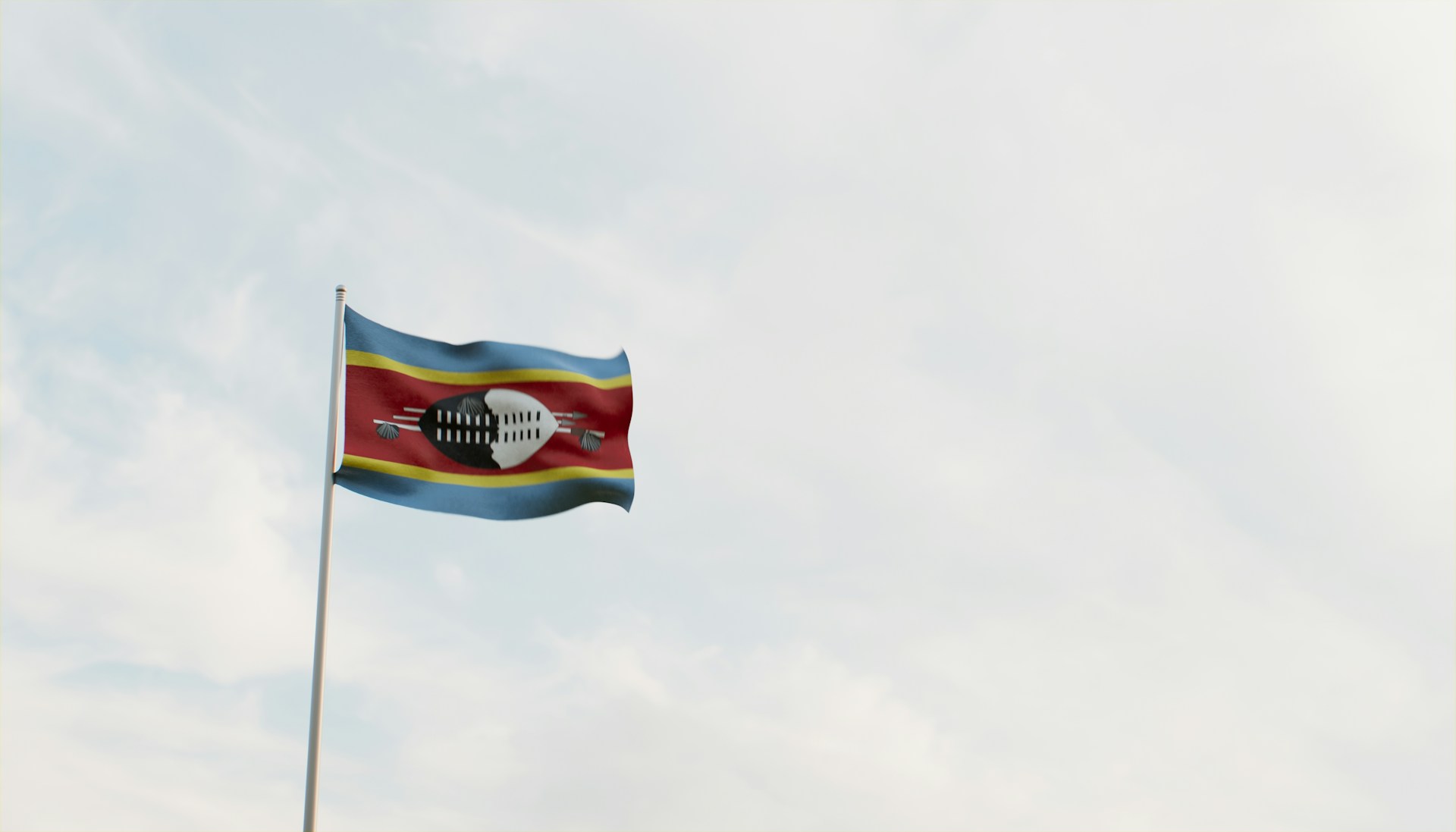 The flag of Eswatini