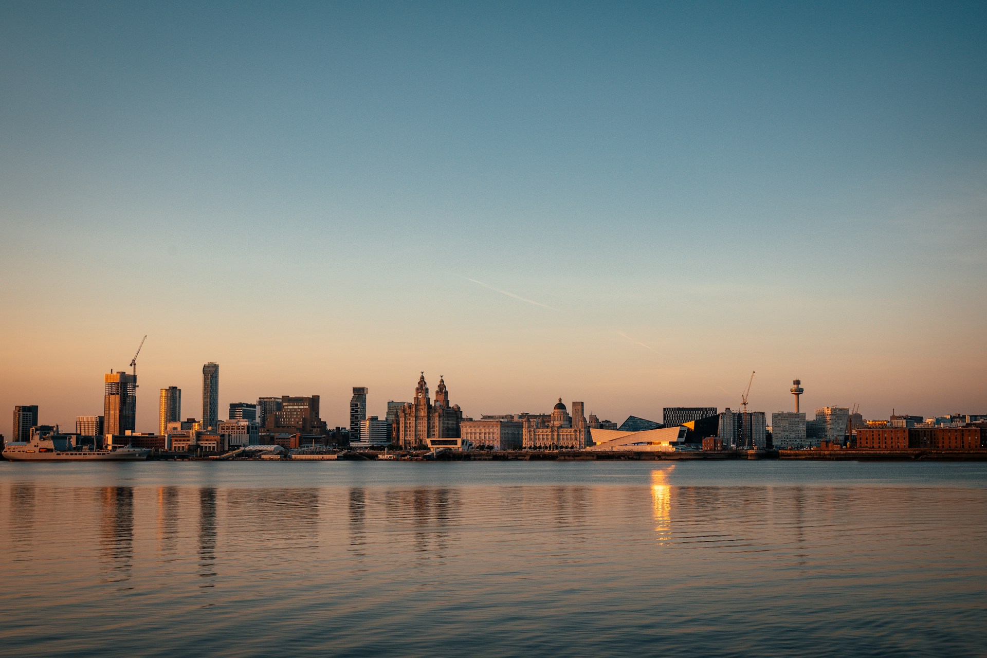 Liverpool, UK as seen from the water