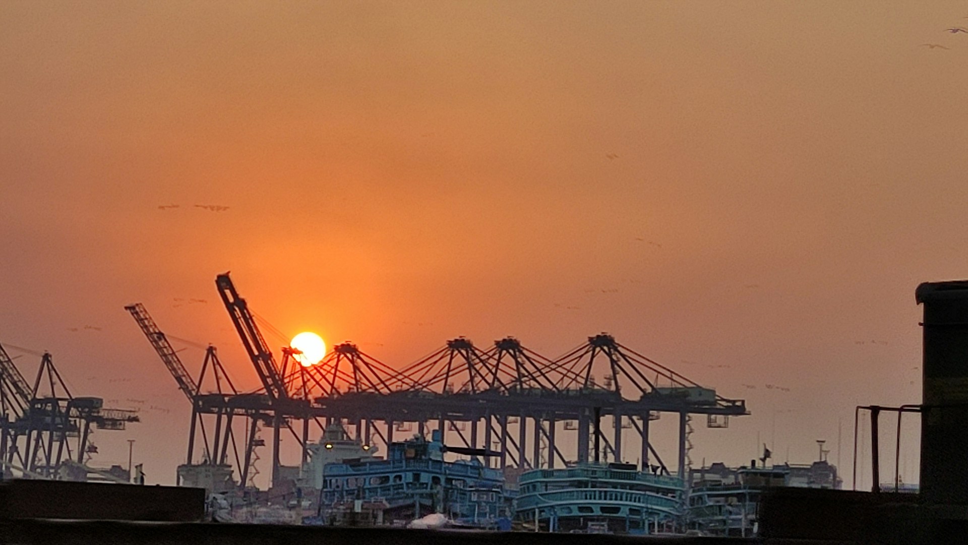 Gwadar Port at sunset