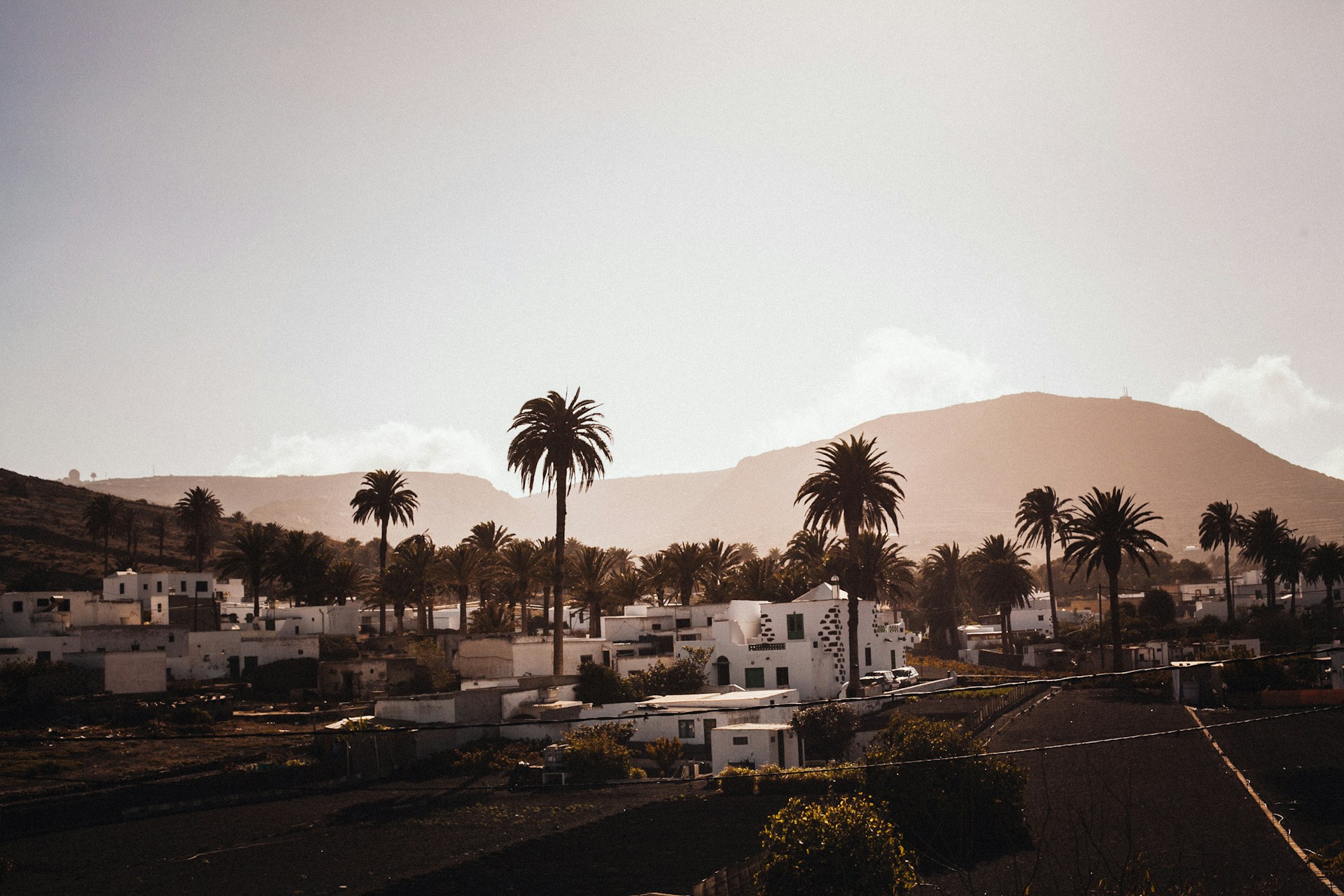 The village of Haria on Lanzarote
