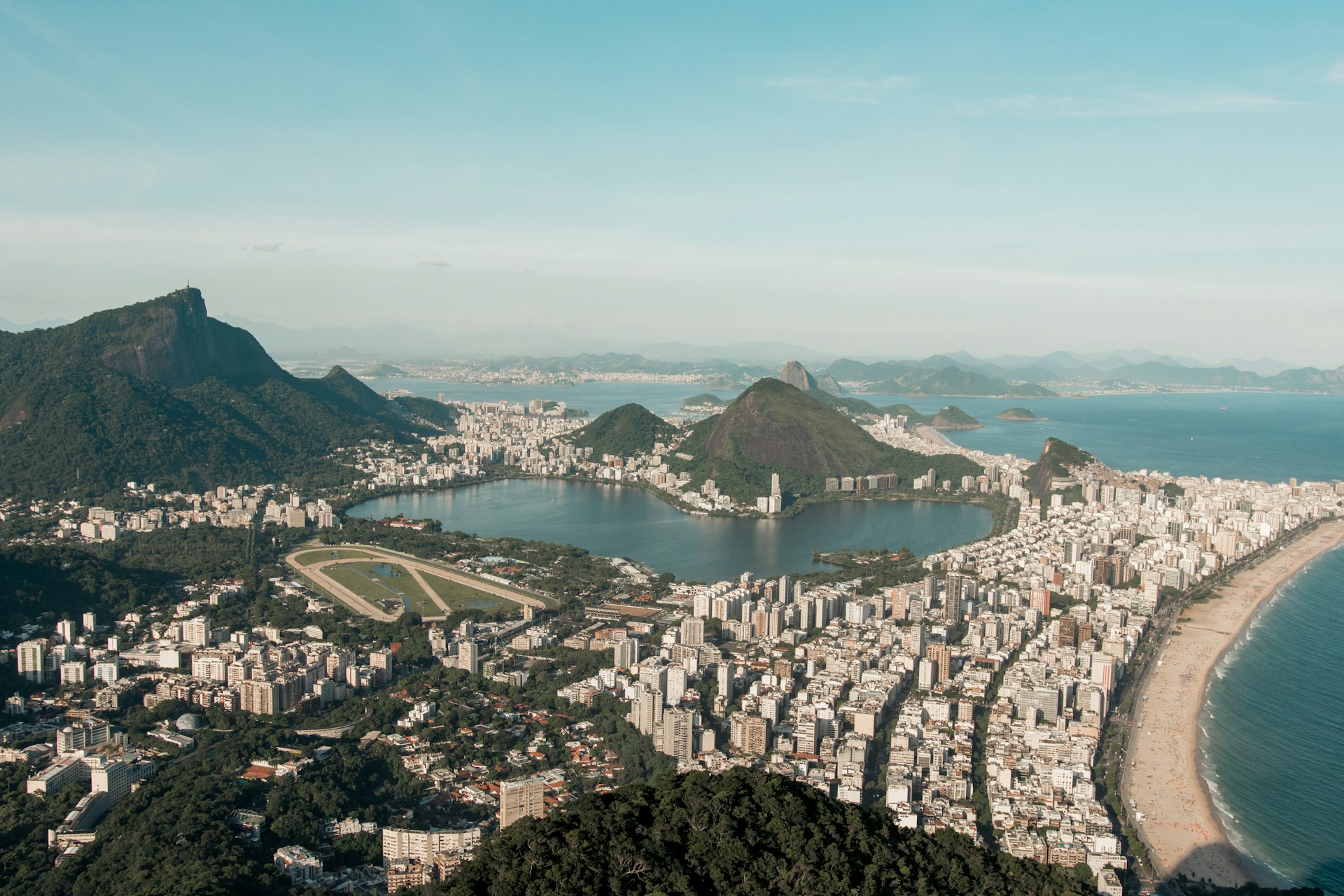 an aerial view of Rio de Janeiro