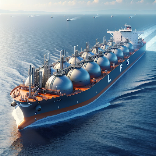 AI generated image of an LPG carrier