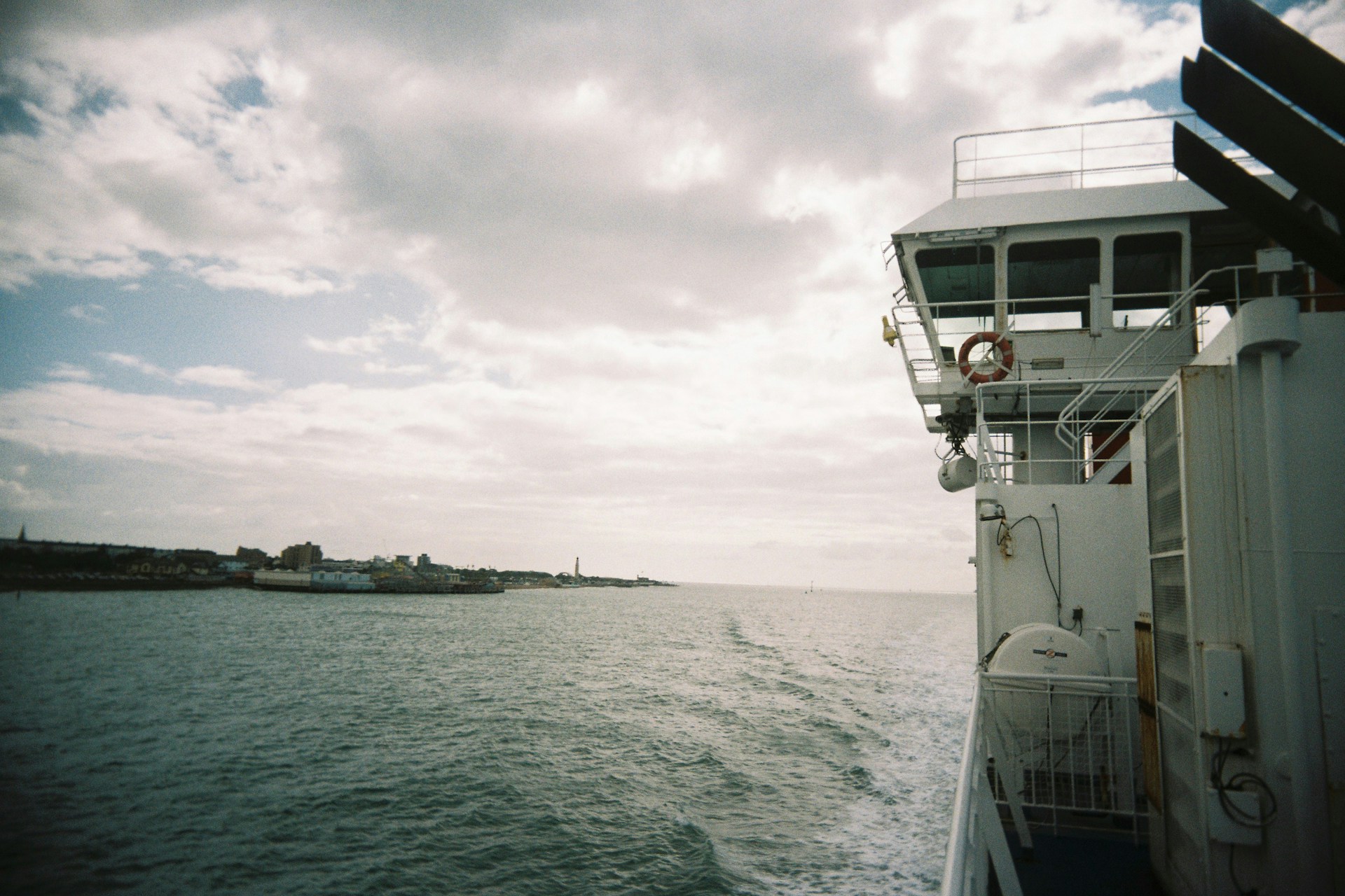 The view from a ferry on British waters