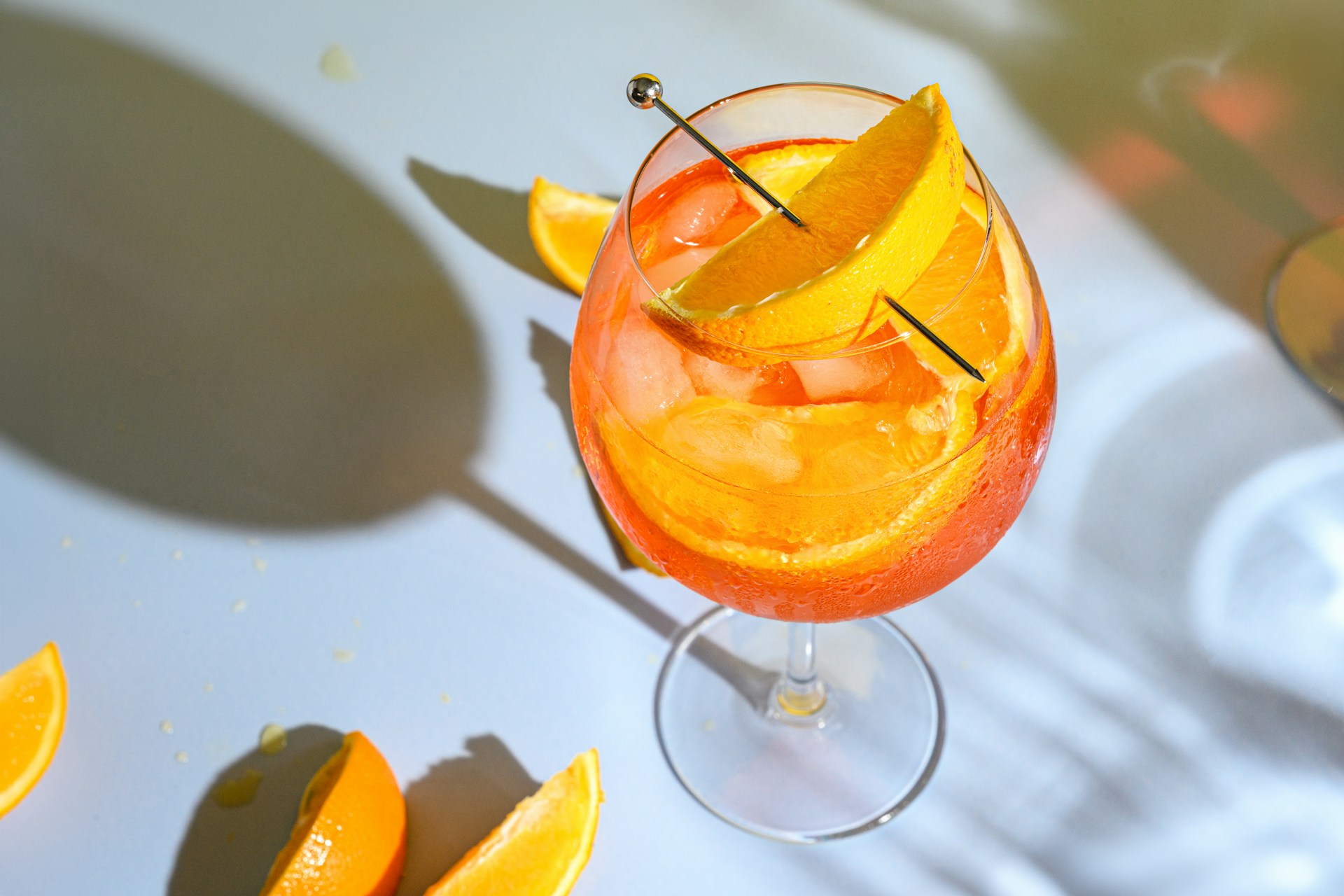 An Aperol Spritz cocktail