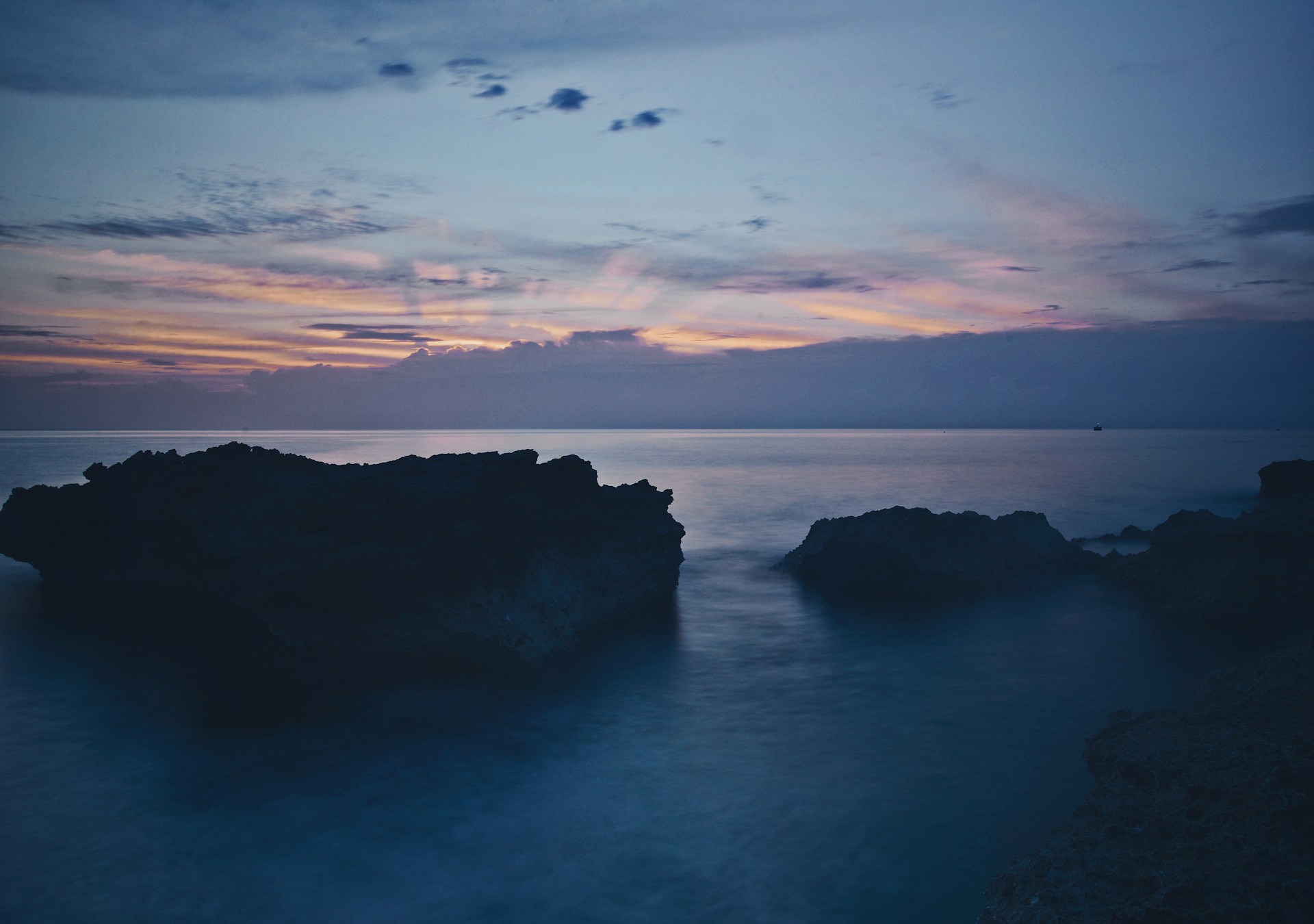 The Cayman Islands at dusk