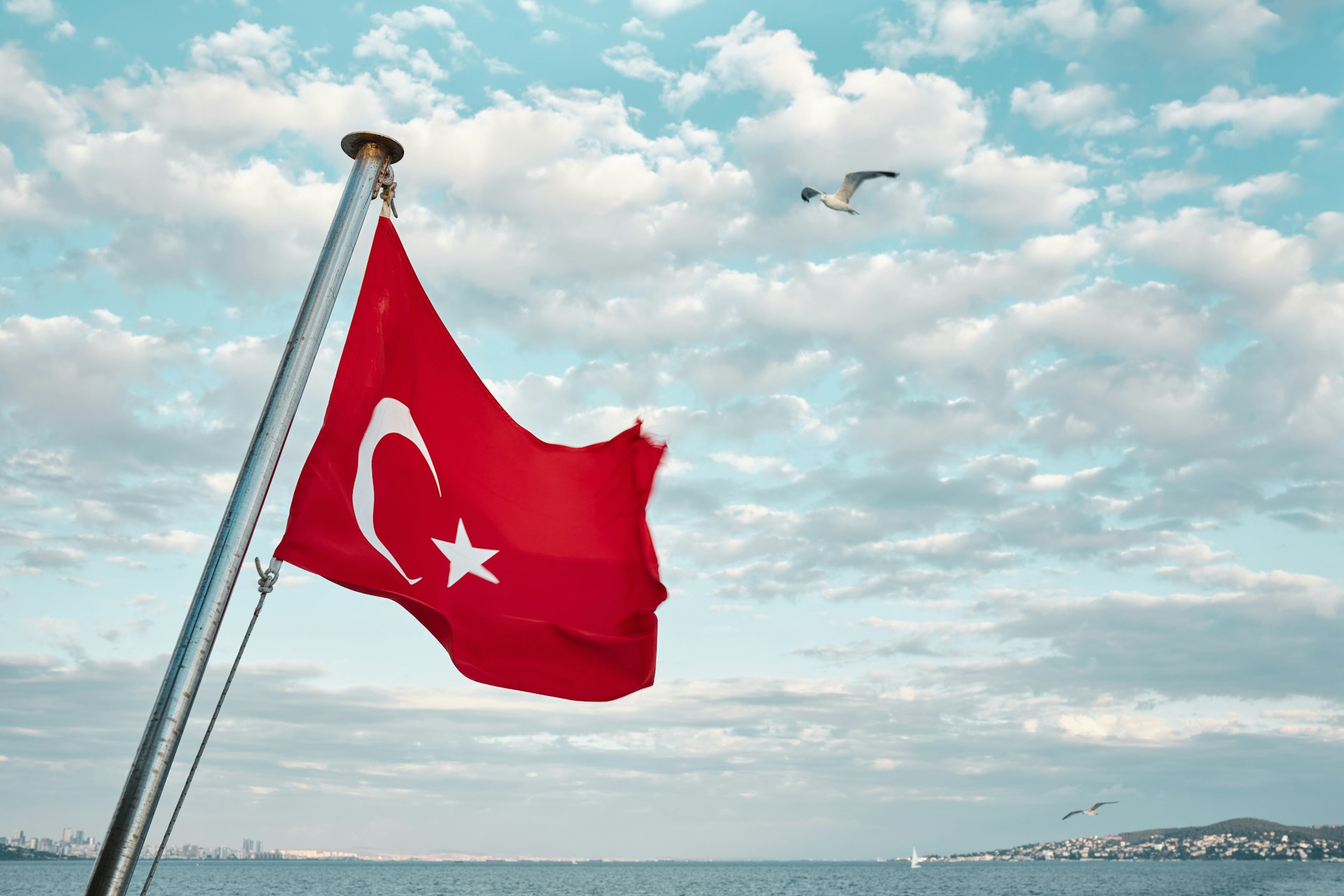 The Turkish flag