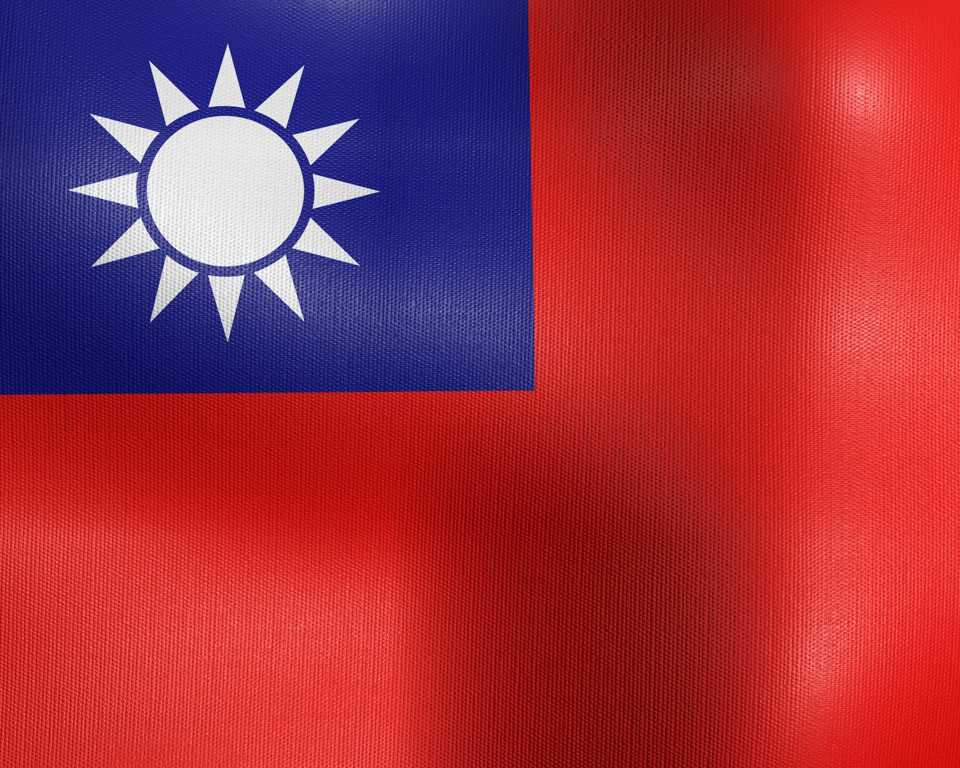 The flag of Taiwan