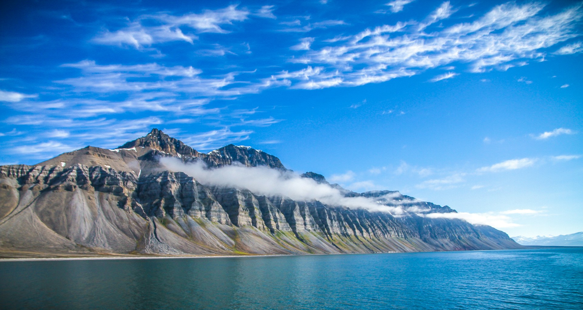 The Svalbard coastline