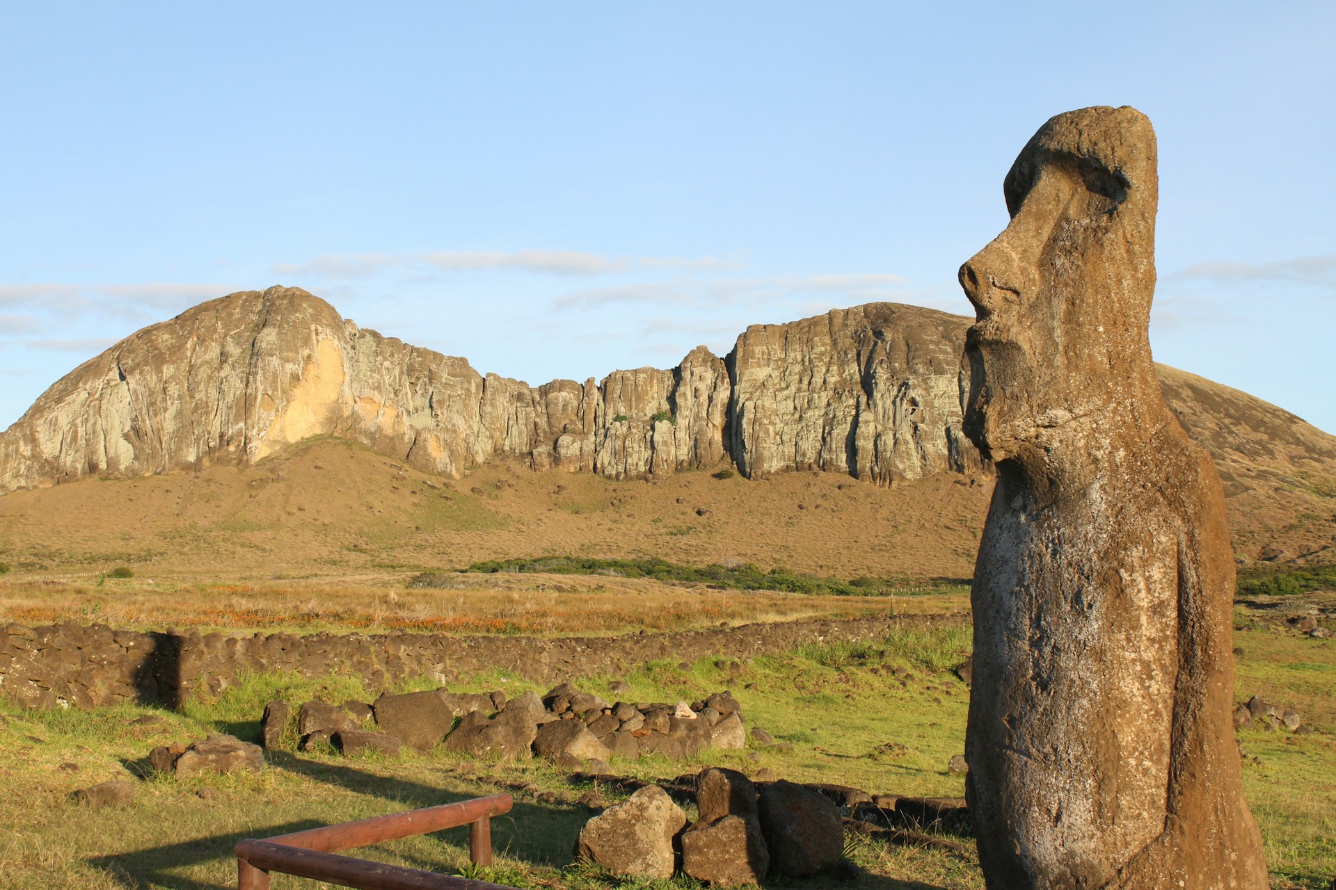 A statue on Easter Island